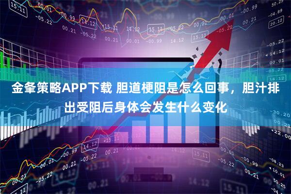 金夆策略APP下载 胆道梗阻是怎么回事，胆汁排出受阻后身体会发生什么变化